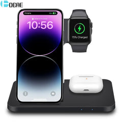 3in1 Wireless Fast Charger Dock Station - Image #1