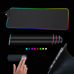 RGB Mouse Pad with Cable - Glow Mart Direct