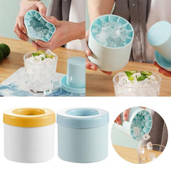 Silicone Cylinder Portable Ice Maker Bucket - Glow Mart Direct