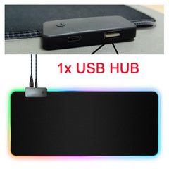 RGB Mouse Pad with Cable - Glow Mart Direct